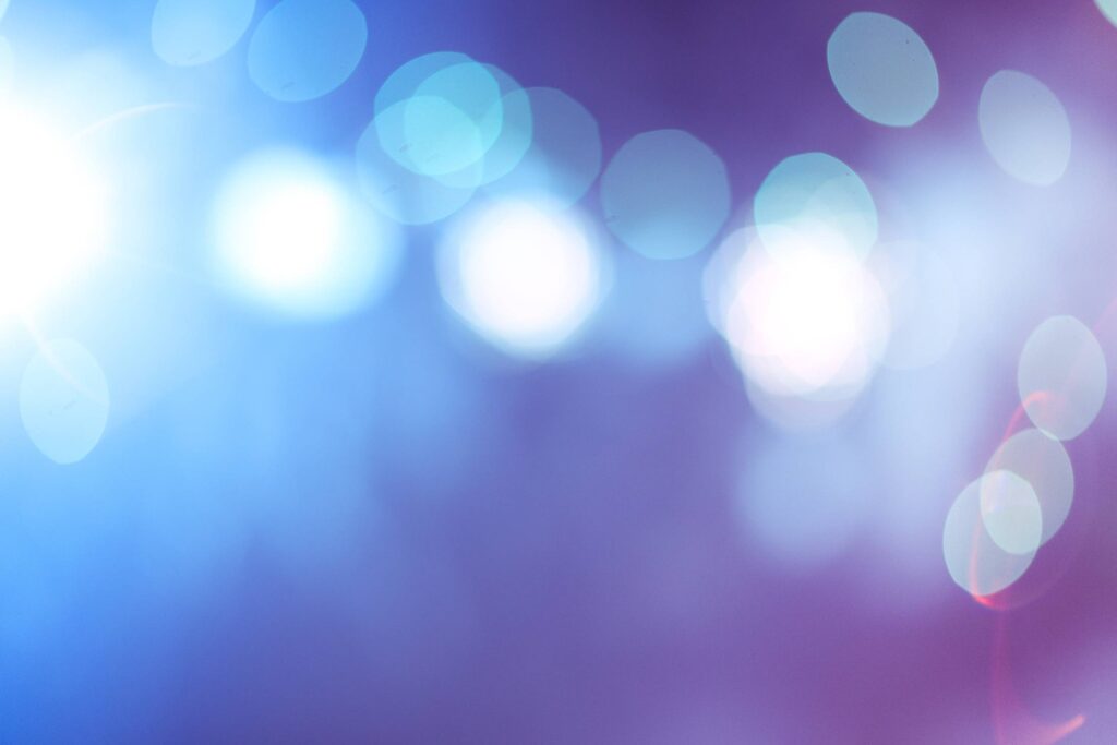 Blue Abstract Bokeh Lights Free Photo