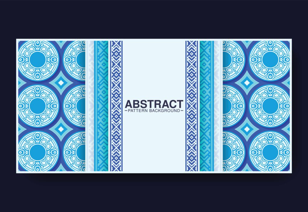 blue abstract pattern background design Free Vector