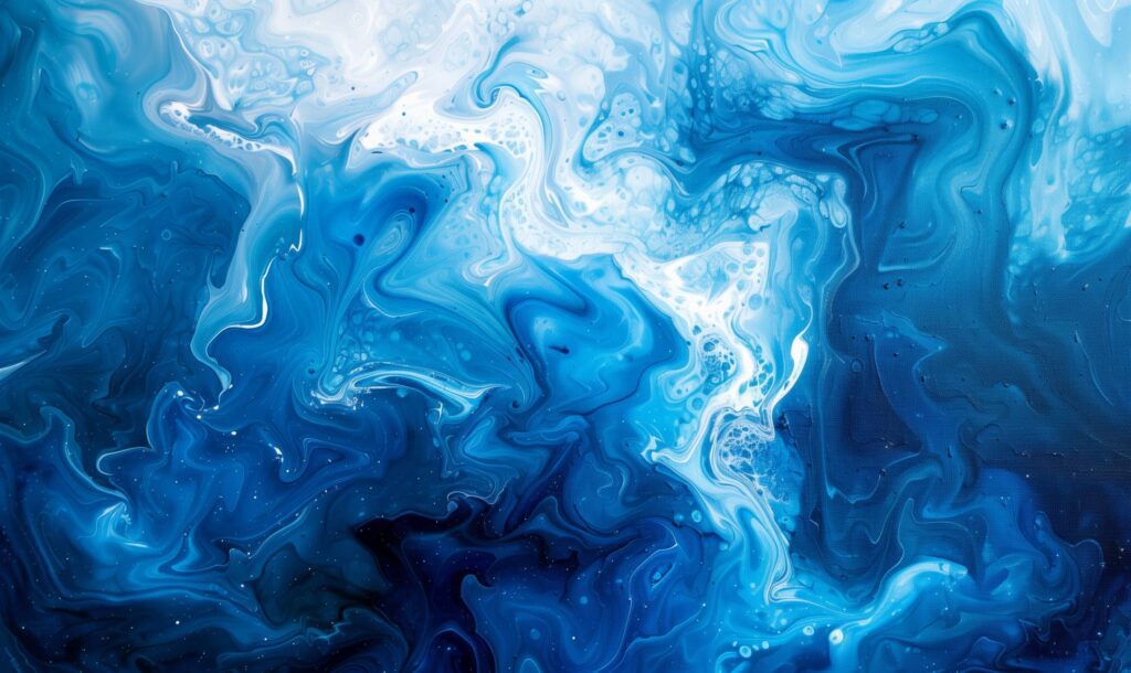 Blue Background Oil Abstraction Stock Free