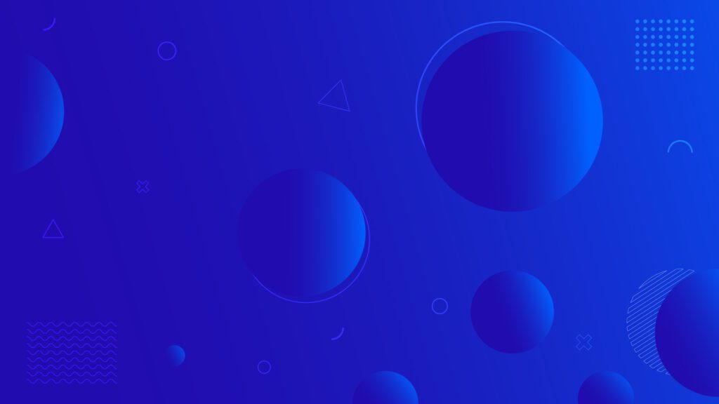 Blue bubble abstract geometric background Free Vector