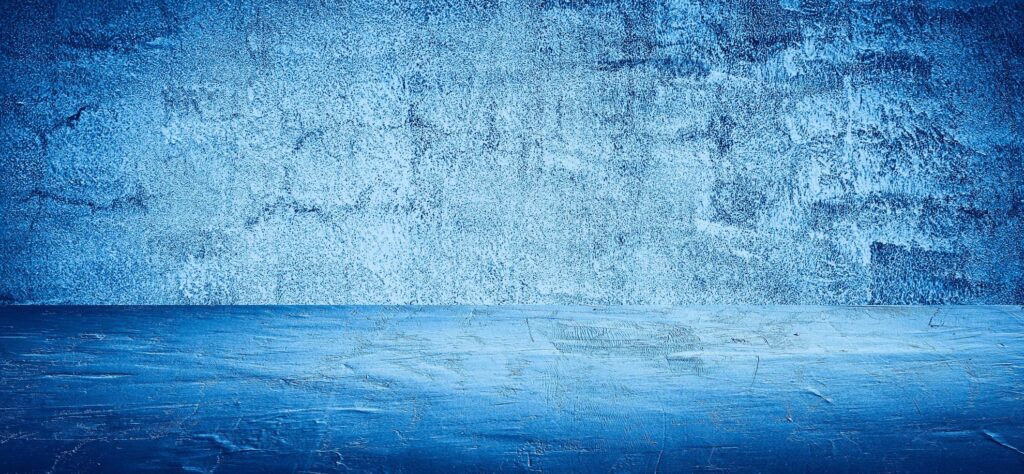 blue empty room cement concrete floor and wall abstract texture background Stock Free