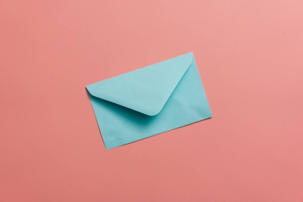 Blue Envelope Love Letter Free Photo