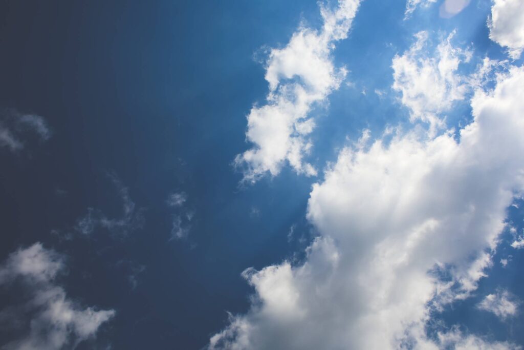 Blue Sky / White Clouds Free Photo