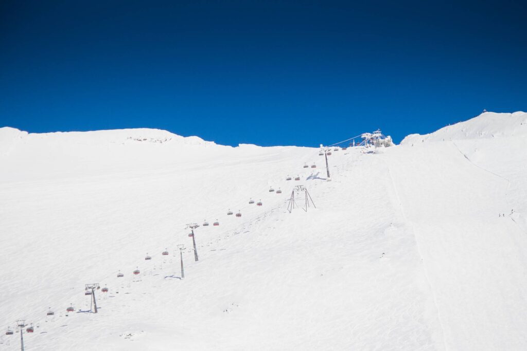 Blue Sky & White Snow Free Photo