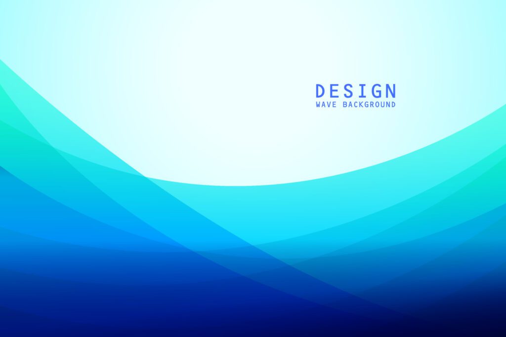 Blue Wave Background Banner Design Template For Flyer, Business Poster Design, Business Presentation, Sales promotion And Advertising Free Vector