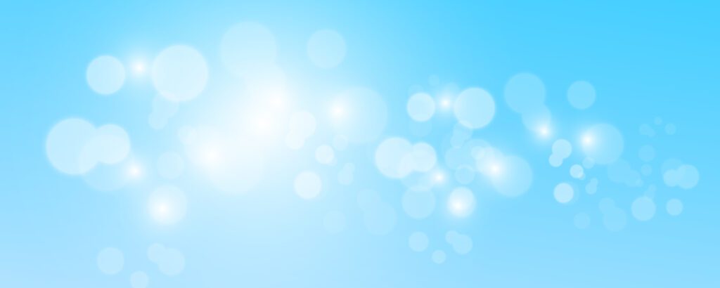 Blurred light sparkle elements Glitters isolated on blue background Free Vector