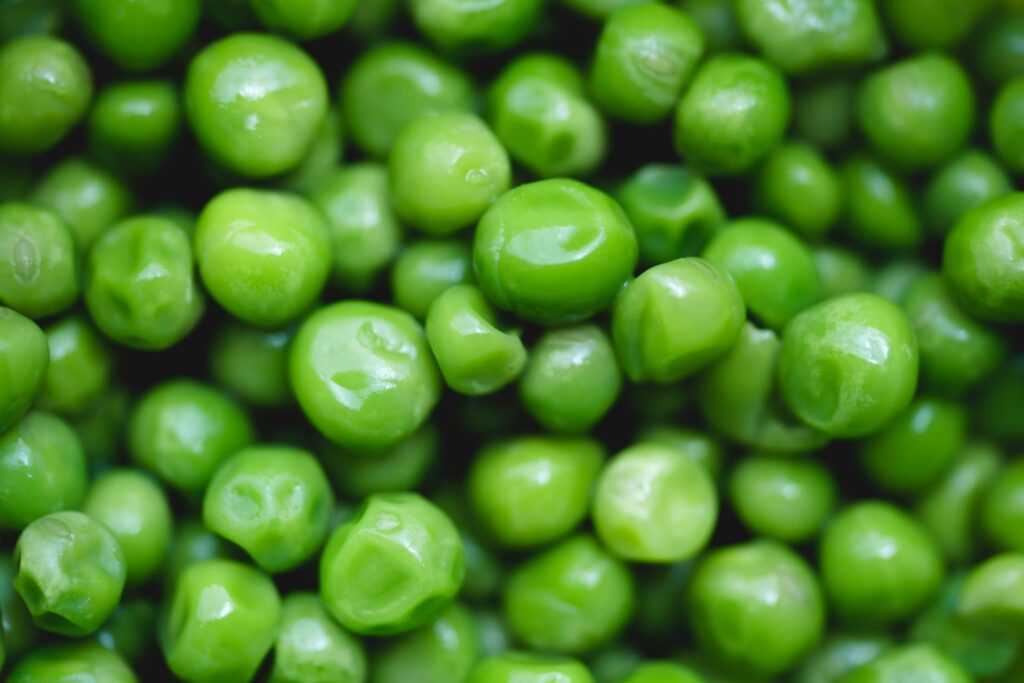 Boiled Peas Close Up Free Photo