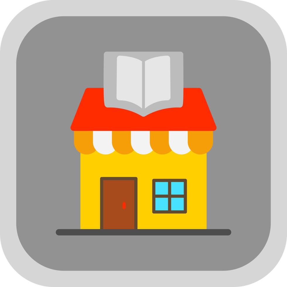 Book Shop Vector Icon Design Stock Free