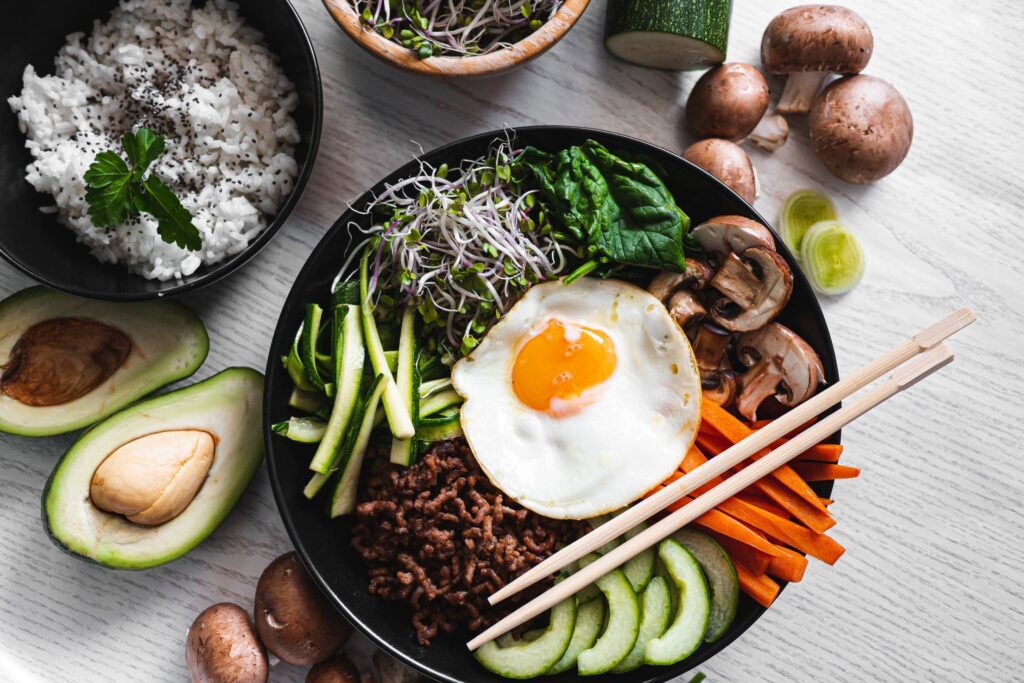 Bowl of Bibimbap Free Photo