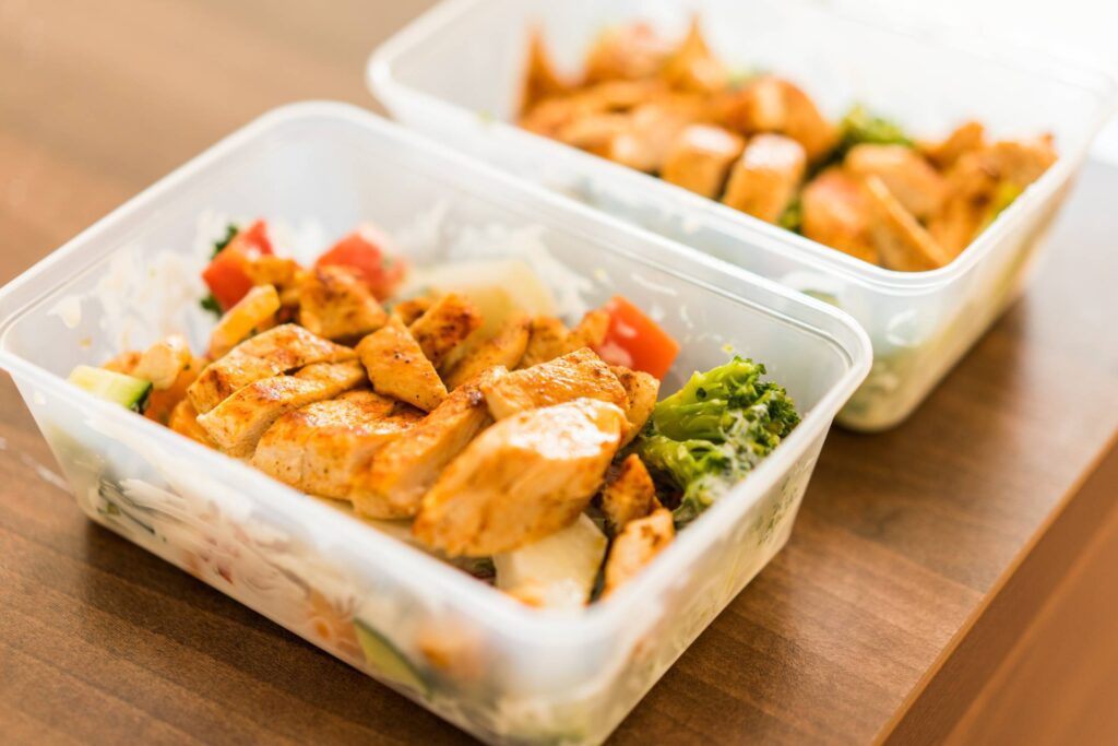 Box Diet Fitness Meal Lunch Grilled Chicken Steak Free Photo