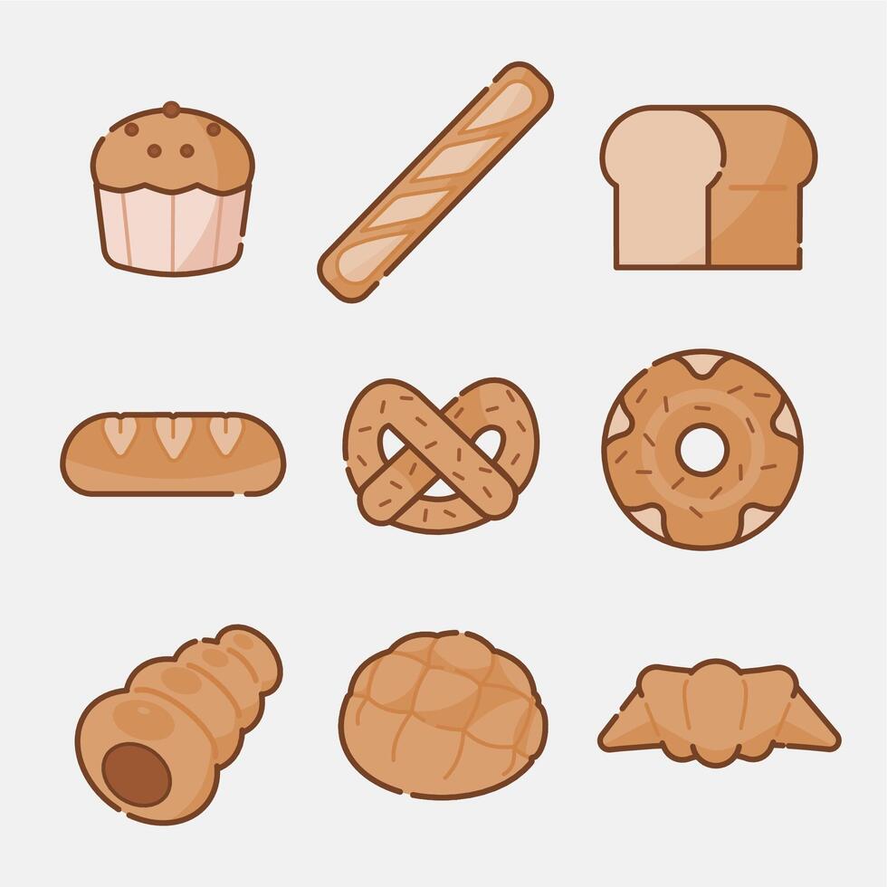 Bread icon drawing Stock Free