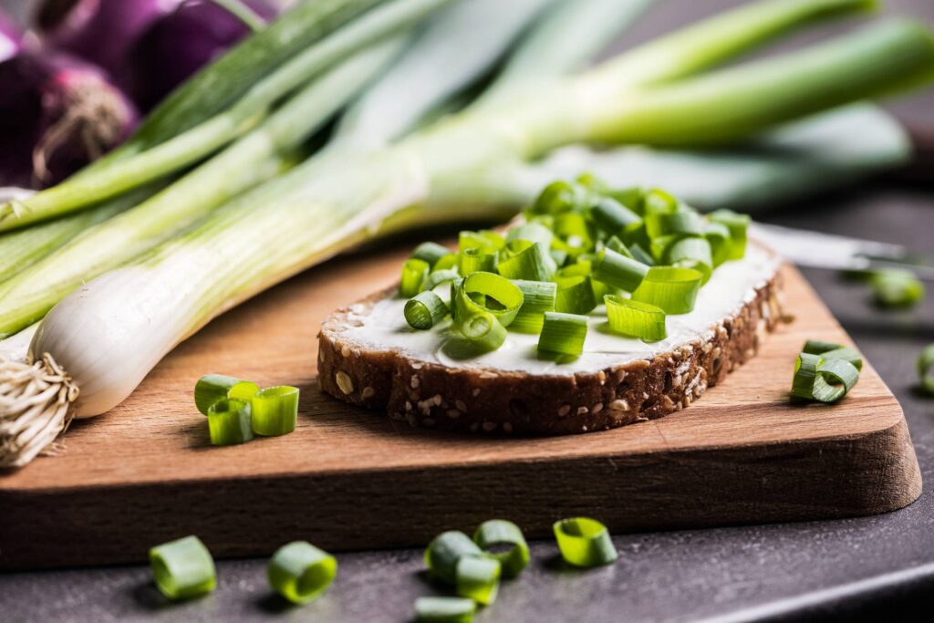 Bread with Spring Onion Free Photo