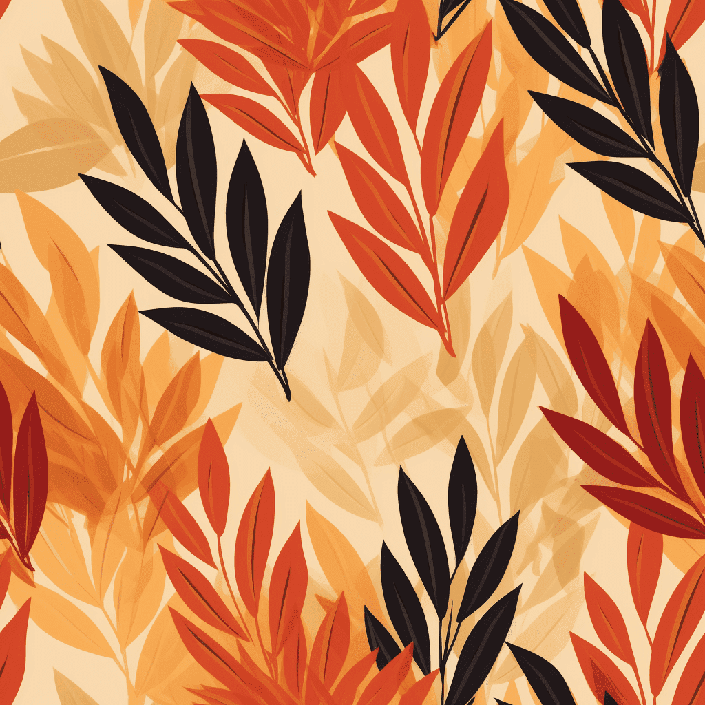 Bright Autumn Leaves Seamless Texture Stock Free