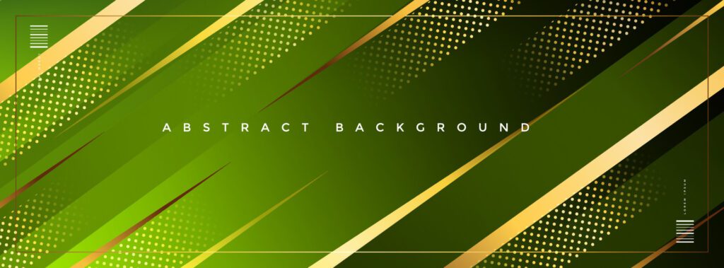 Bright green elegant luxury gradient modern banner background eps 10 Free Vector