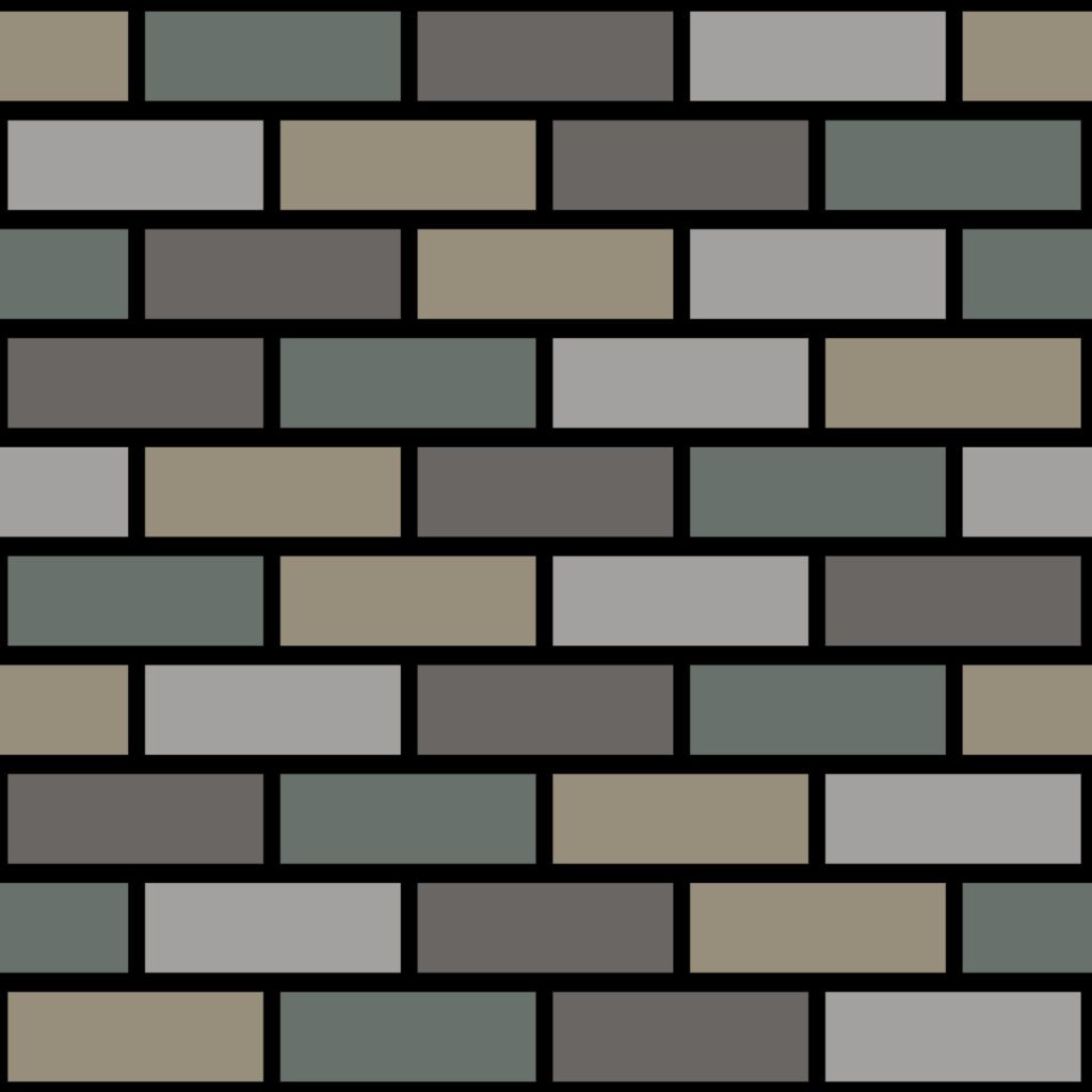 bundled seamless background with brick wall pattern in gray tones Free Vector and Free SVG