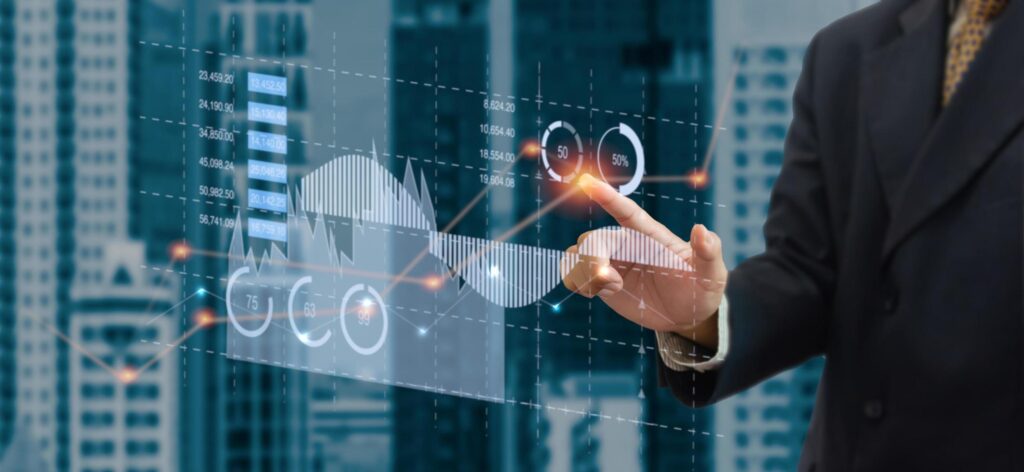 business chart and graph. Stock Free
