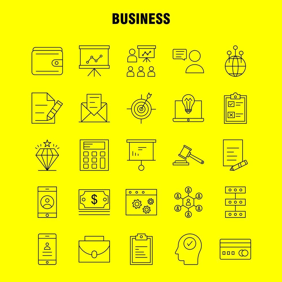 Business Line Icon for Web Print and Mobile UXUI Kit Such as Business Dollar Money Buy Business Chat Sand Message Pictogram Pack Vector Stock Free