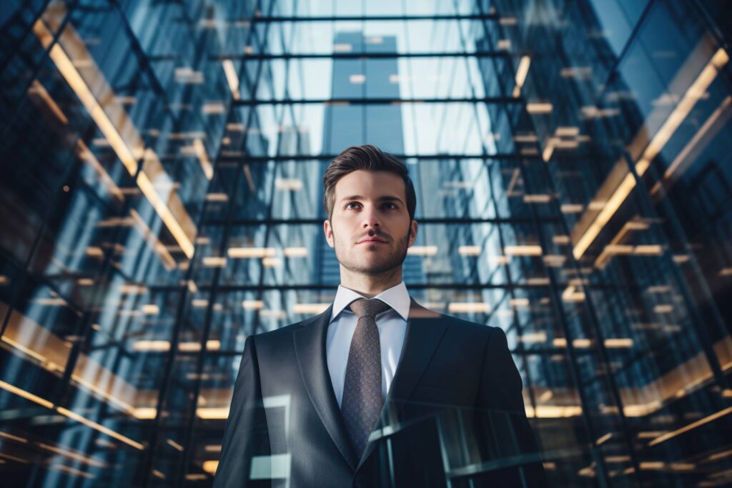 Business Man Photo Portrait in Office Building Stock Free