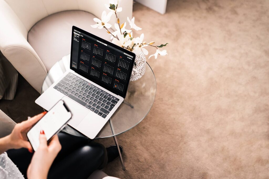 Business Woman Working on Her Smart Devices Free Photo