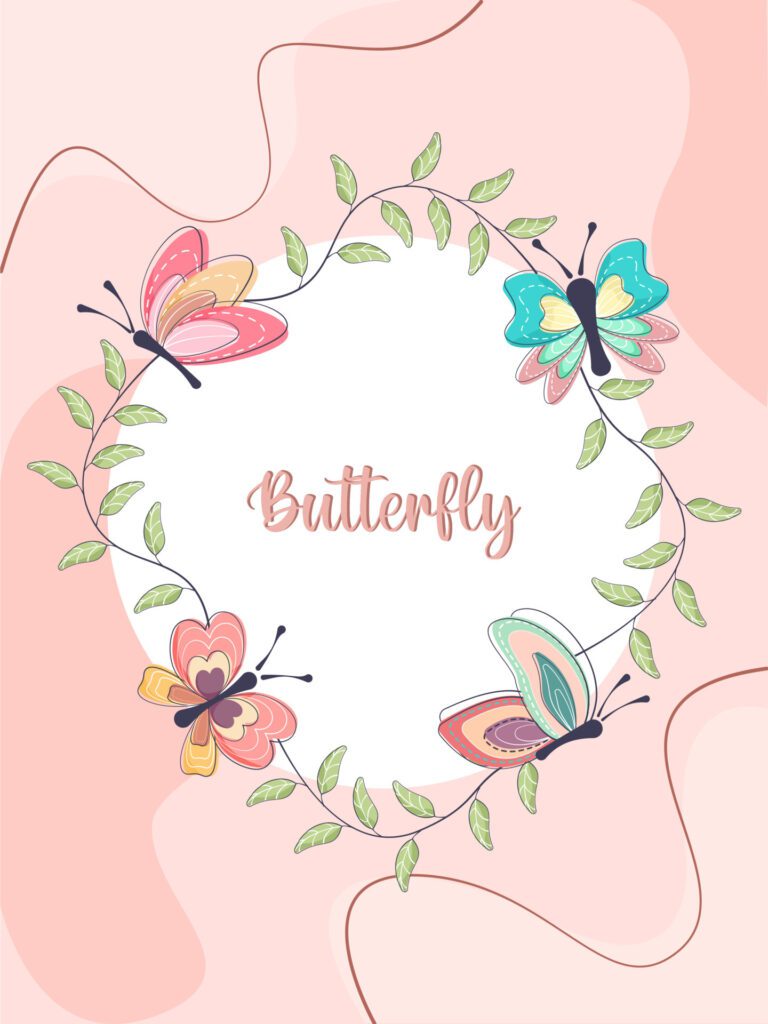 butterfly cards background Free Vector and Free SVG