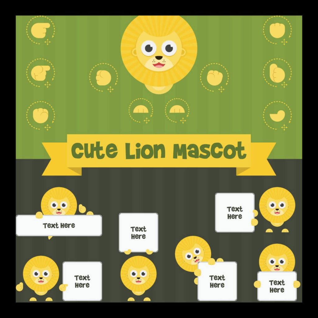 Cute Lion Mascot Kit