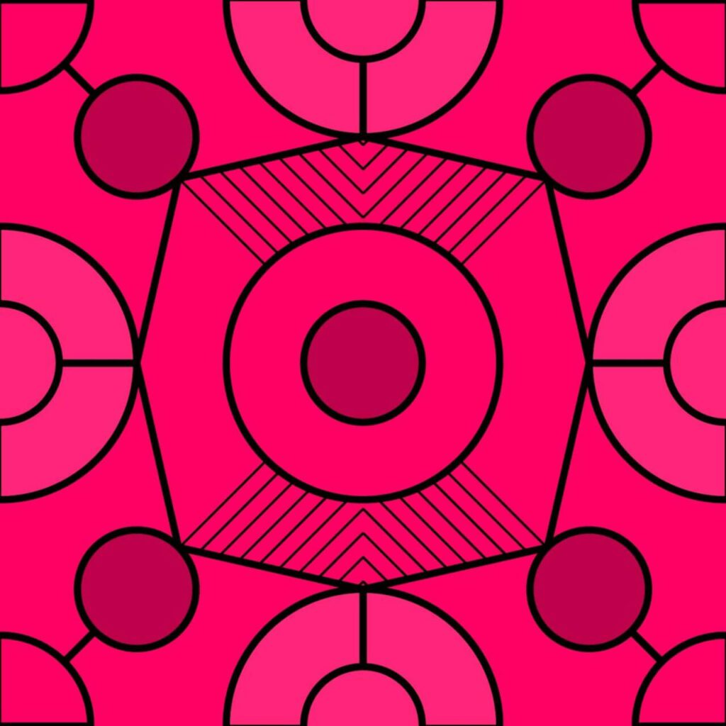 Geometric Fuchsia Pattern