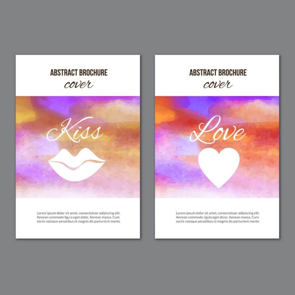 Watercolor brochures