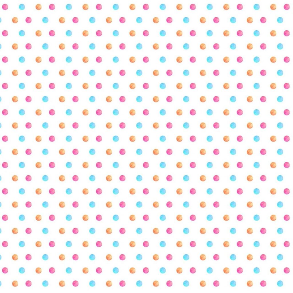 Watercolor polka pattern