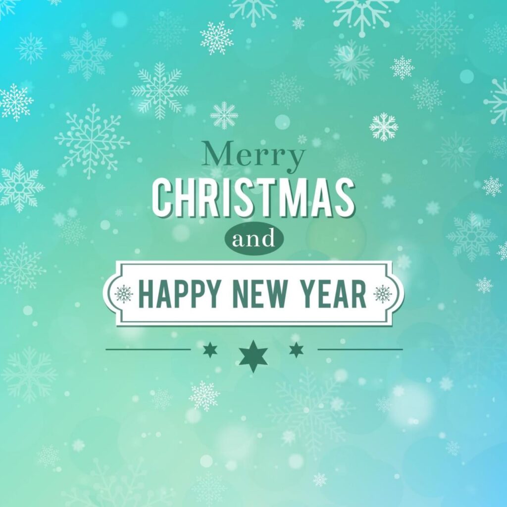 Christmas background with typography