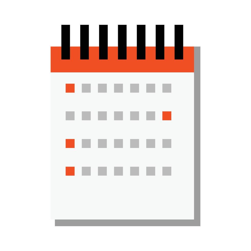 Calendar icon on white background Stock Free