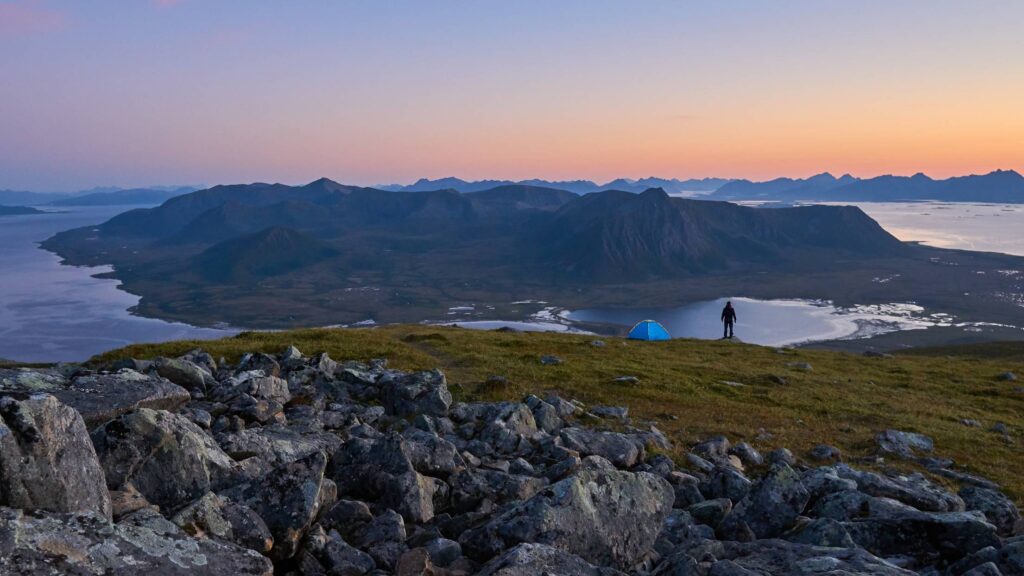 Camping in the Mountains of Northern Norway Free Photo