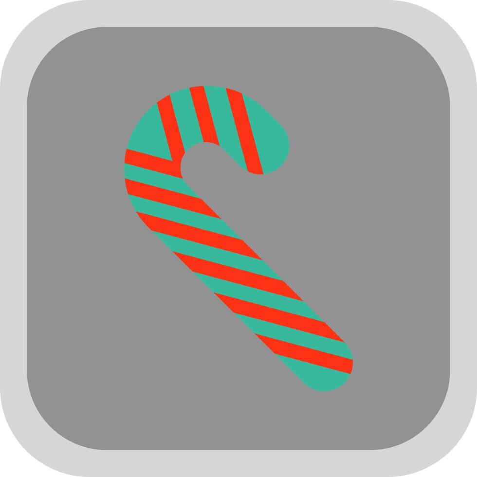 Candy Cane Vector Icon Design Stock Free