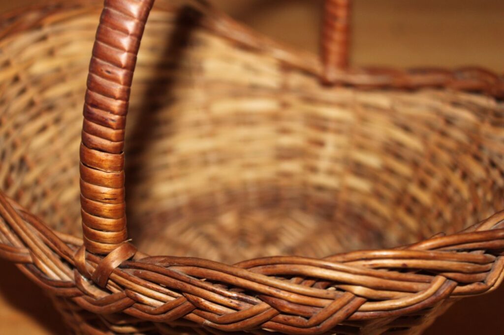 Cane Basket Brown Stock Free