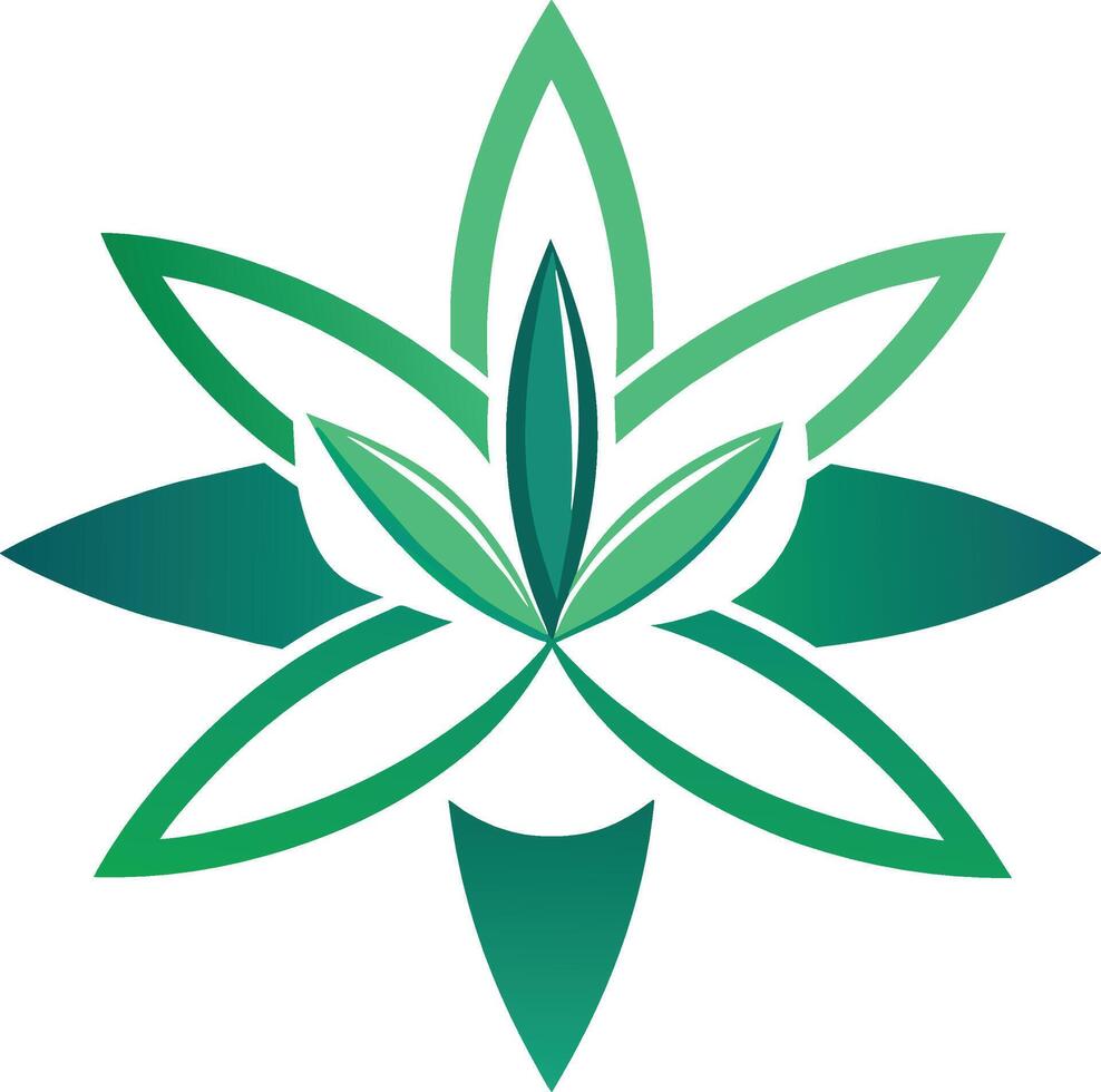 Cannabis for medical logo. Marijuana icon. Weed and Hemp Symbol Stock Free