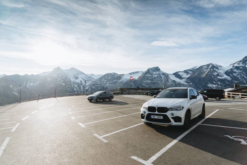 Cars on Top of Großglockner Hochalpenstraße Free Photo