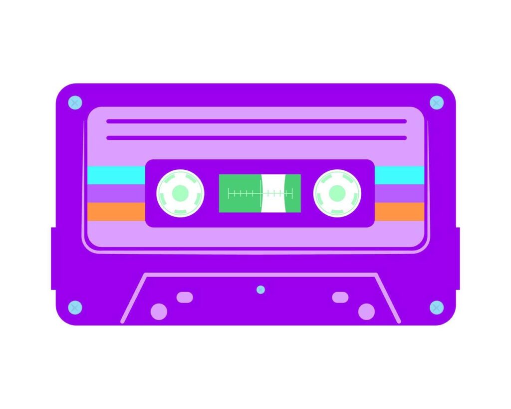 cassette 90s icon Stock Free