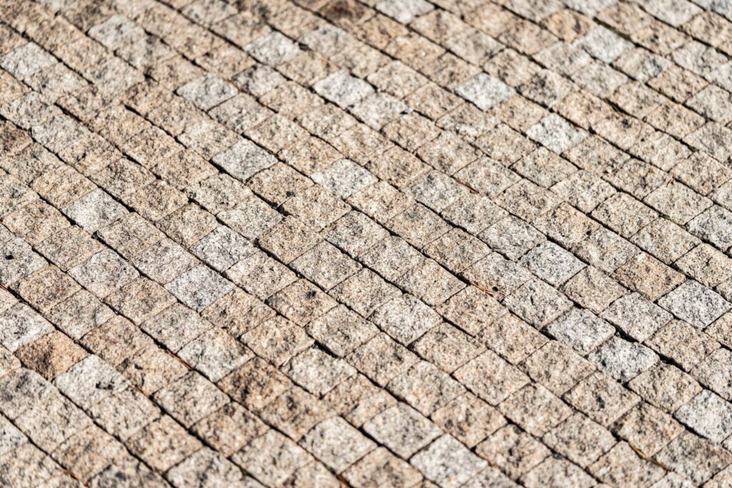 Castle Pavement Made of Stone Cubes Free Photo