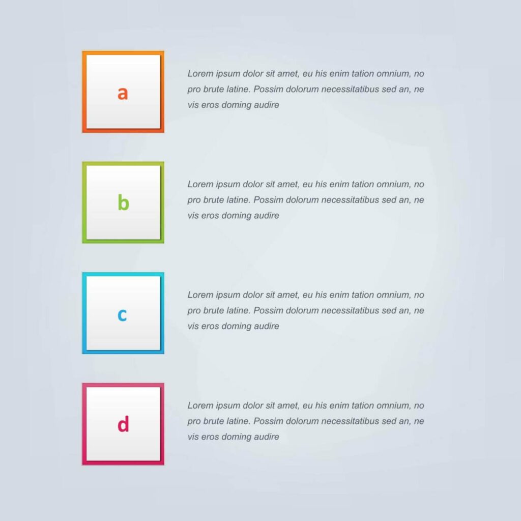 Infographic vector design for workflow, steps