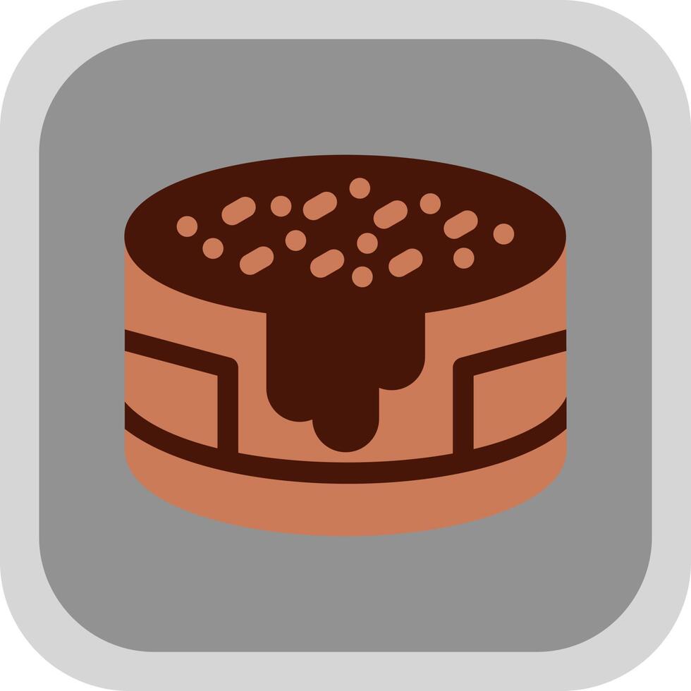 Chocolate Cake Vector Icon Design Stock Free