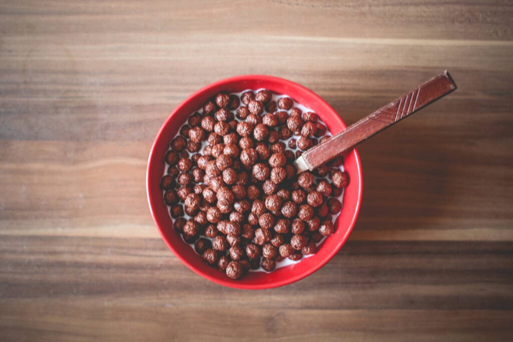 Chocolate Cereal Balls Breakfast Free Photo