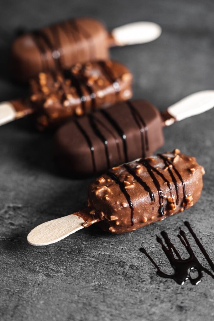 Chocolate Ice Lolly Vertical Free Photo