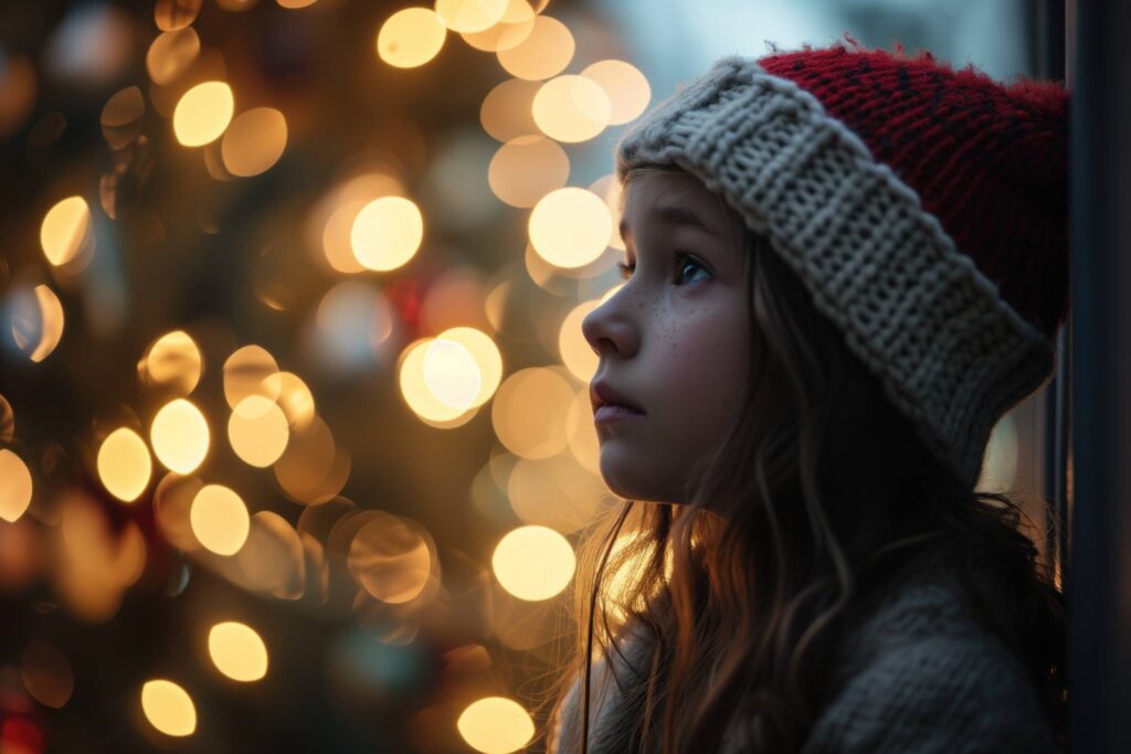 Christmas Melancholy Children Depression Stock Free