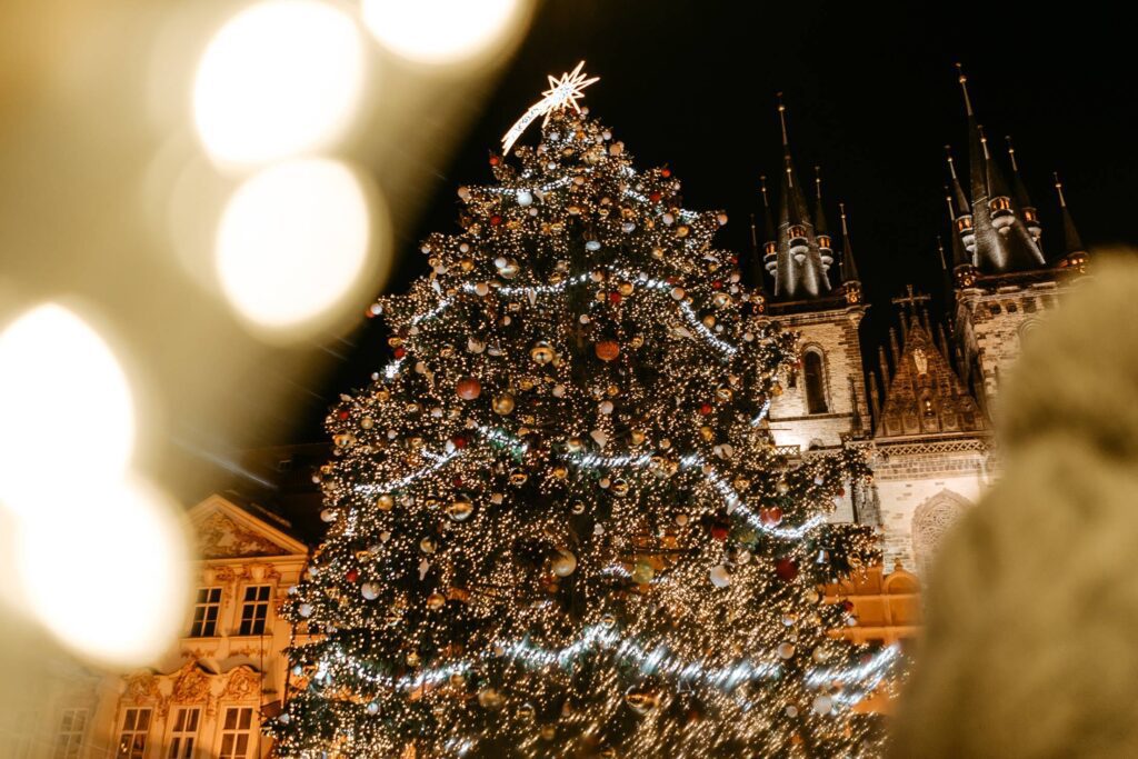 Christmas Tree on Prague Old Town Square Free Photo