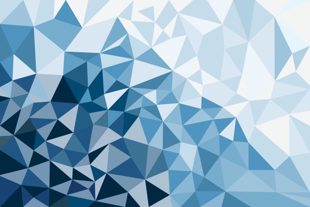 classic blue vector polygonal abstract background Free Vector