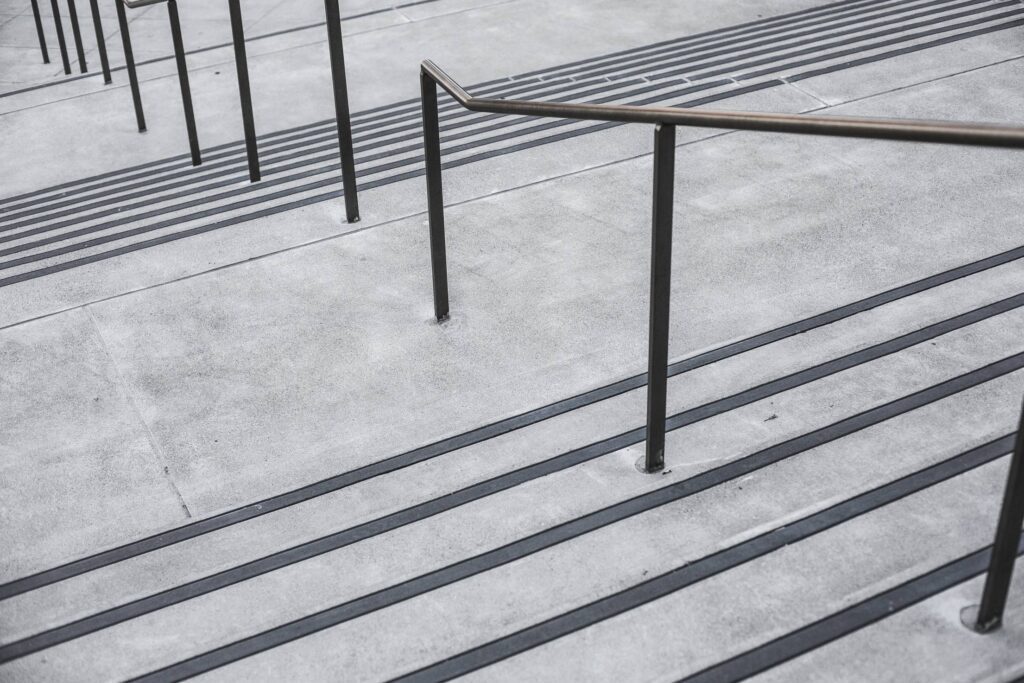 Clean Minimalistic Concrete Stairs Free Photo