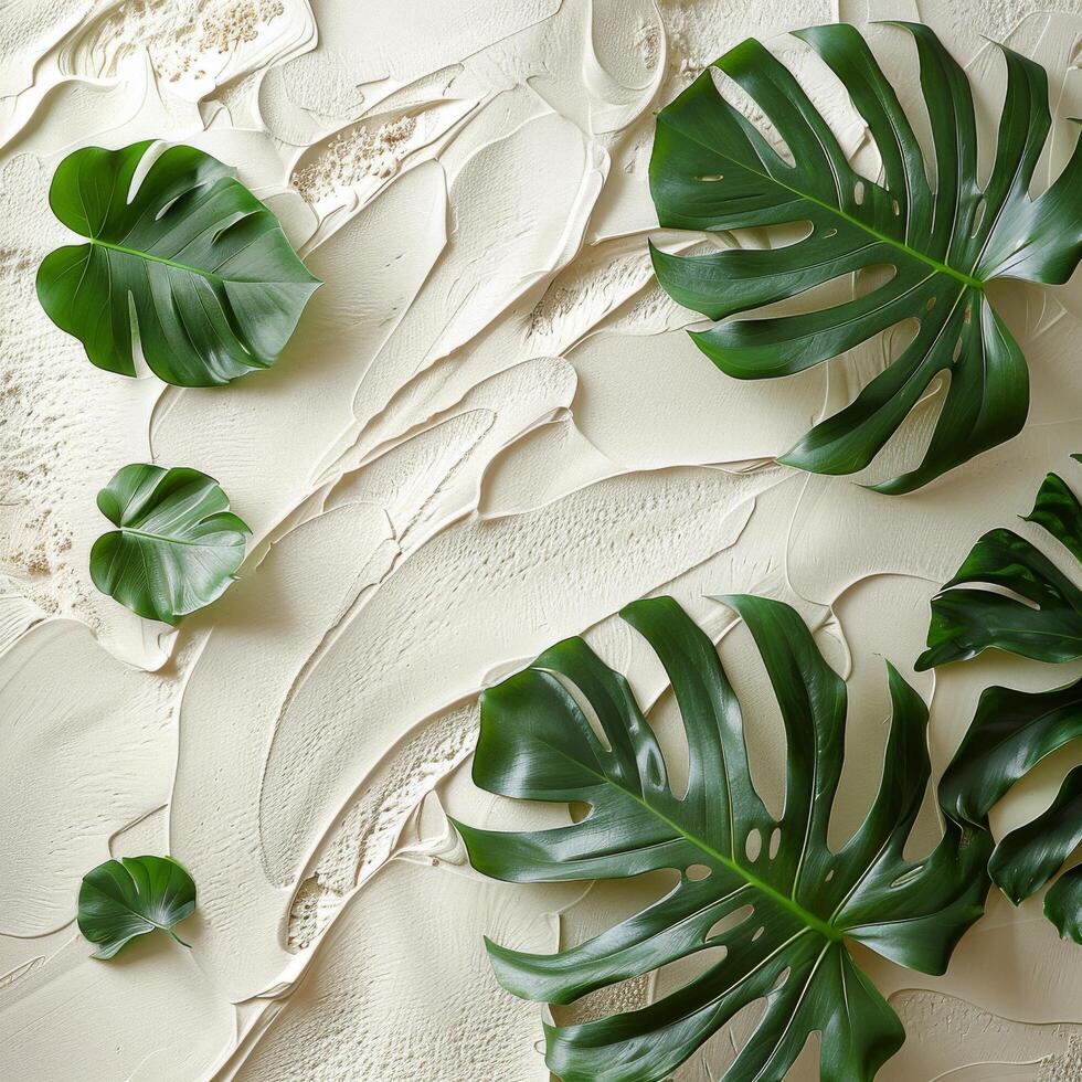 Close Up of a Green Leaf on White Background Stock Free