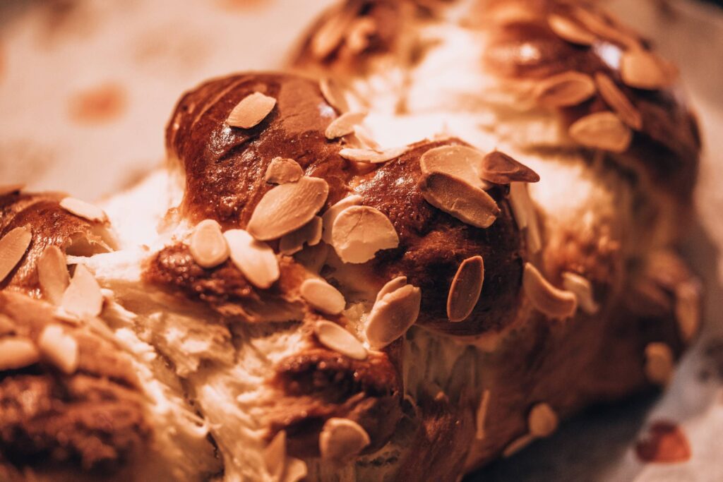 Close-up on a Sweet Fancy Bread Free Photo