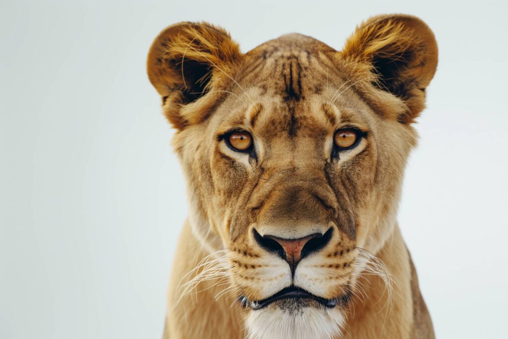 Close-Up Portrait of a Lioness Stock Free