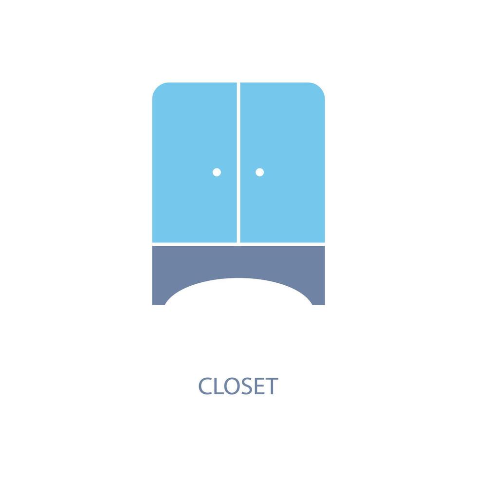 closet concept line icon. Simple element illustration. closet concept outline symbol design. Stock Free