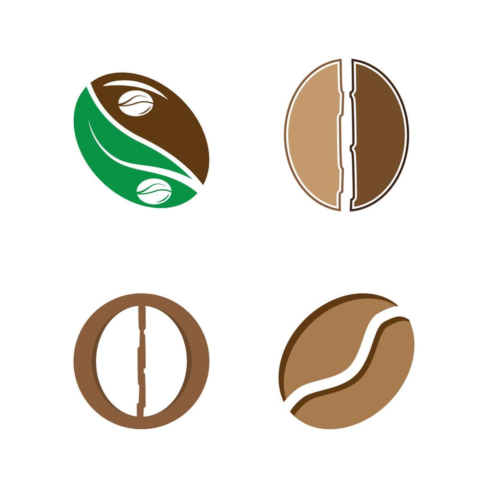 coffee bean icon vector Stock Free